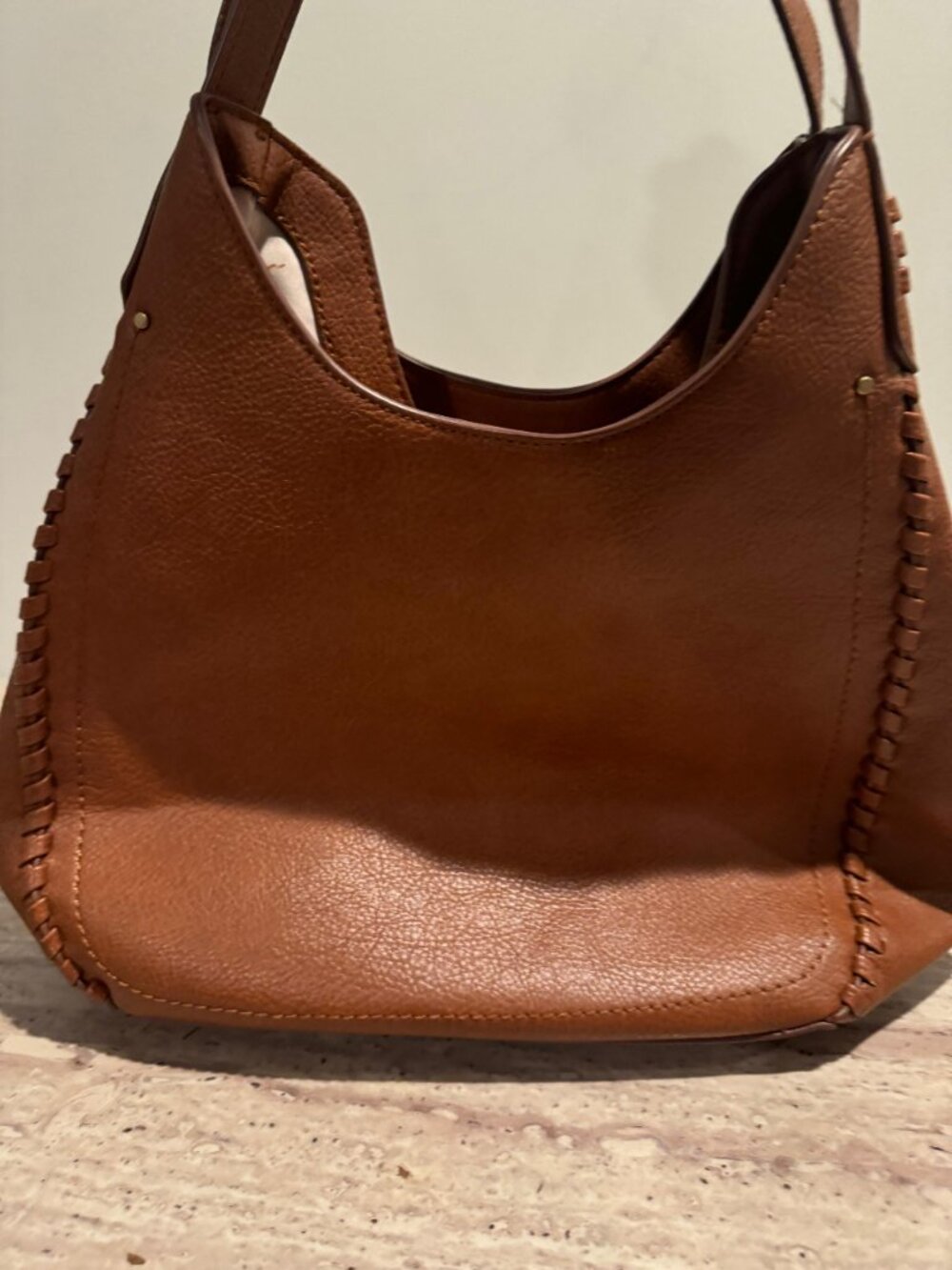 NWT Style & Co Whip-Stitch Soft 4-Poster Tote